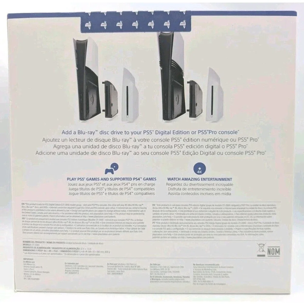 SONY Disc Drive for PlayStation 5 PRO or PS5 Slim SEALED NEW